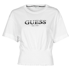 Guess SS WINIFRED CROP TOP Weiss
